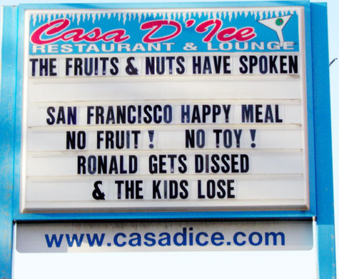 The Fruits & Nuts Have Spoken   San Francisco Happy Meal   No Fruit!   No Toy!   Ronalds Gets Dissed & The Kids Lose